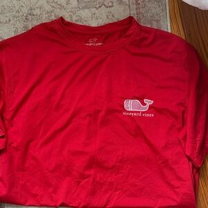 Mens Vineyard Vines Classic Red performance lacrosse Tee M